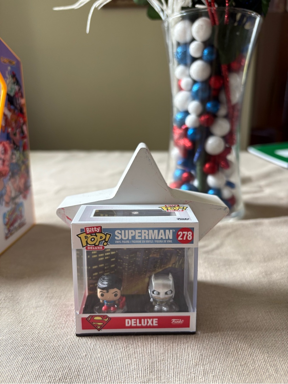 Funko Bitty Pop Deluxe Superman with Metallic Partner - 1inch figures